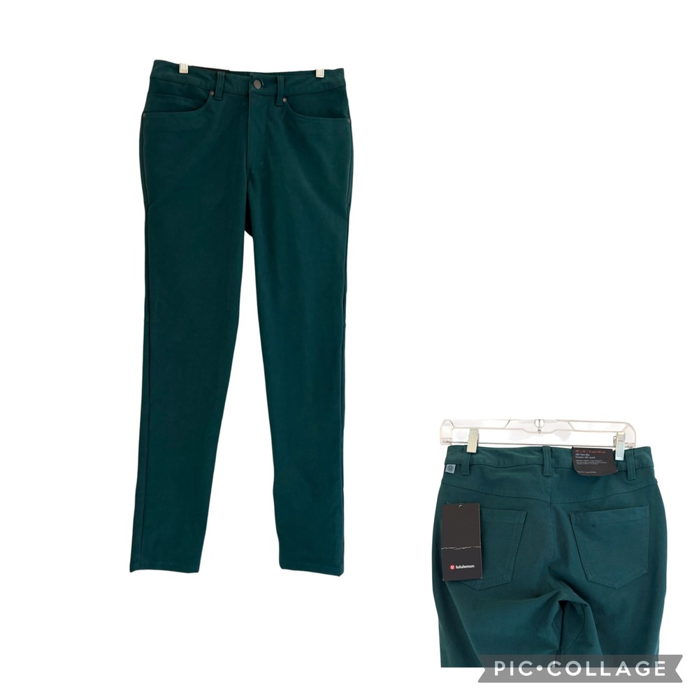 Lululemon ABC Pant Slim 32L Green Jasper Utilitech LM5ABNS Mens 28x32 NWT READ